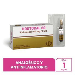 Solución Inyectable Hontocal 60  60mg/2mL - Caja 1 UN