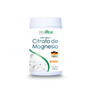 VitaVital Citrato de Magnesio sabor naranja - Frasco 250 G