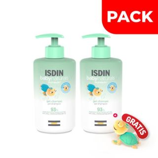 Dúo Pack Isdin Baby Naturals Gel Shampoo - Frasco 400 ML