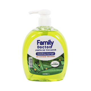 Family Doctor Jabón Liquido Antibacterial Eucalipto - Frasco 1L