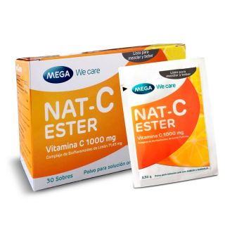 Nat-C Ester Vitamina C Sachets  - Caja 30 UN