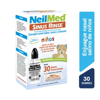 Enjuague Nasal Niños NeilMed Sinus Rinse Sobres - Caja 30 UN