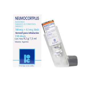Neumocort Plus Aerosol para Inhalación 160mcg / 4.5mcg - Frasco 150 Dss