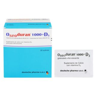 Oseoduran 1000 + D3 Sobres - Caja 30 UN