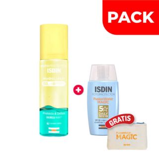 Fotoprotector Isdin HydroLotion SPF 50 & Fusion Water Magic - Pack 2 UN