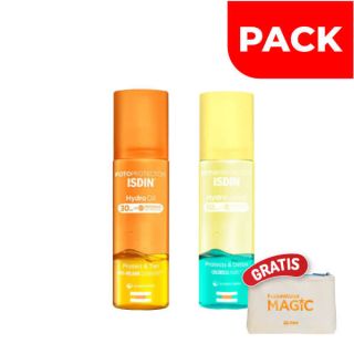 Isdin Fotoprotector Hydro Lotion SPF 50 e Hydro Oil SPF 30 - Pack 2 UN