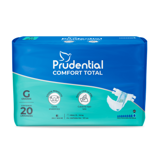 Pañal Prudential Confort Total Talla G - Bolsa 20 UN