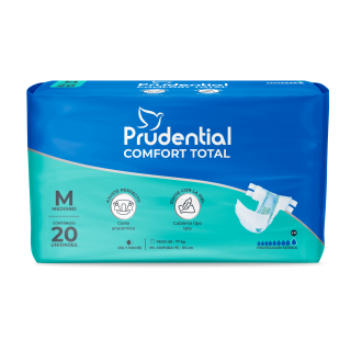 Pañal Prudential Confort Talla Total M - Bolsa 20 UN