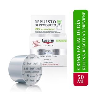 Eucerin Hyaluron Filler + 3x Effect Repuesto Día - Pote 50 Ml