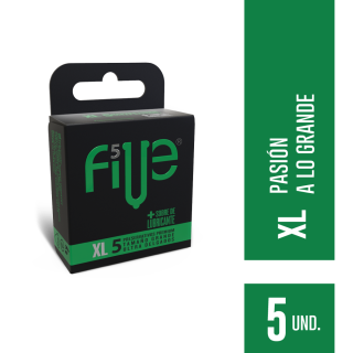 Preservativos Five XL Ultra Delgados - Caja 5 UN