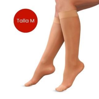 Media Compresion Rodilla 20-30 Talla M Color Beigue - 1UN