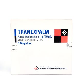 Solución inyectable Tranexpalm 1g/10ml - Ampolla 1 UN