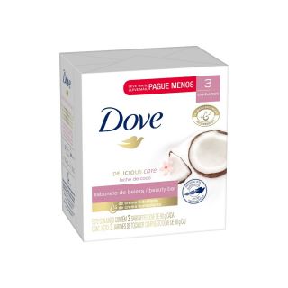 Jabón Dove Leche De Coco - Pack 3 UN