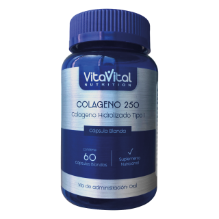 Colágeno 250 Mg VitaVital Cápsulas Blandas - Frasco 60 UN