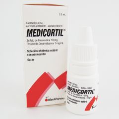 Medicortil Solución Oftálmica Estéril Gotas - Frasco 2.5 ML