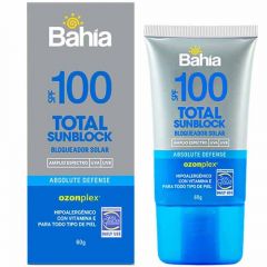 Bloqueador Bahia Total Sunblock Spf100 de 60 G