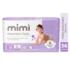 Pañal Mimi Aptable Pants Talla XL - Bolsa 36 UN