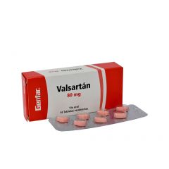 Valsartán 80Mg Tabletas Recubiertas  - Caja 14 UN