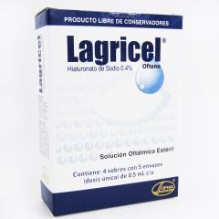 Lagricel Ofteno 0.4% Solución Oftálmica Estéril Sobres - Caja 20 UN