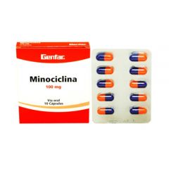 Minociclina 100mg - Caja 10UN