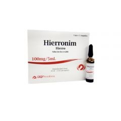 Hierronim 100mg/5 ml  - Caja 5 UN