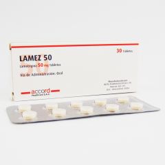 Lamez 50 Mg Lamotrigina Tabletas - Caja 30 UN