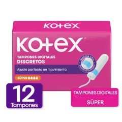 Kotex Tampones Digitales Super - Caja 12UN