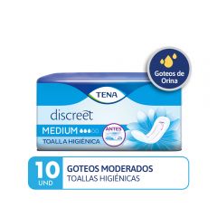 Tena Discreet Medium Toalla Higiénica - Bolsa 10 UN