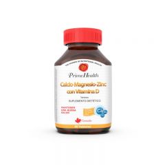 Calcio, Magnesio, Zinc & Vitamina D - Frasco 60 UN