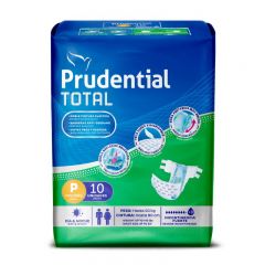 Pañal Prudential Total Talla P - Bolsa 10 UN  