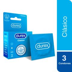 Preservativo Durex Clásico - Caja 3UN
