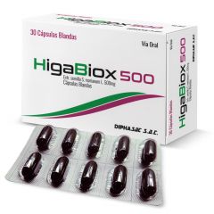 Higabiox 500Mg Cápsulas - Caja 30 UN
