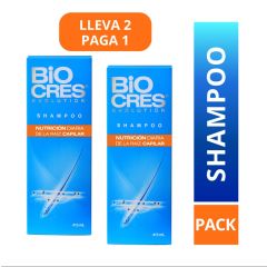 2x1 Biocres Shampoo Duo Nutrición - Frasco 415 Ml