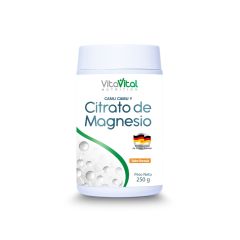 VitaVital Citrato de Magnesio sabor naranja - Frasco 250 G