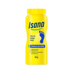 Isana Talco Triple Acción - Frasco 60Gr