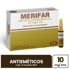 Merifar 10 Mg/2 ML Solución Inyectable - Caja 5 Ampollas