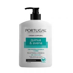 Portugal Crema Corporal Quinua y Avena - Frasco 450 G