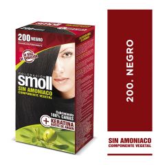TINTE SMOLL SIN AMONIACO KIT 200 NEGRO 