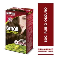 TINTE SMOLL SIN AMONIACO KIT 600 RUBIO OSCURO 