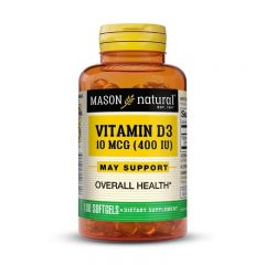 Vitamina D3 400 I.U - Frasco 100 UN