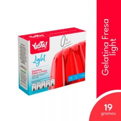 Gelatina Yastá Fresa Light - Caja 19 G
