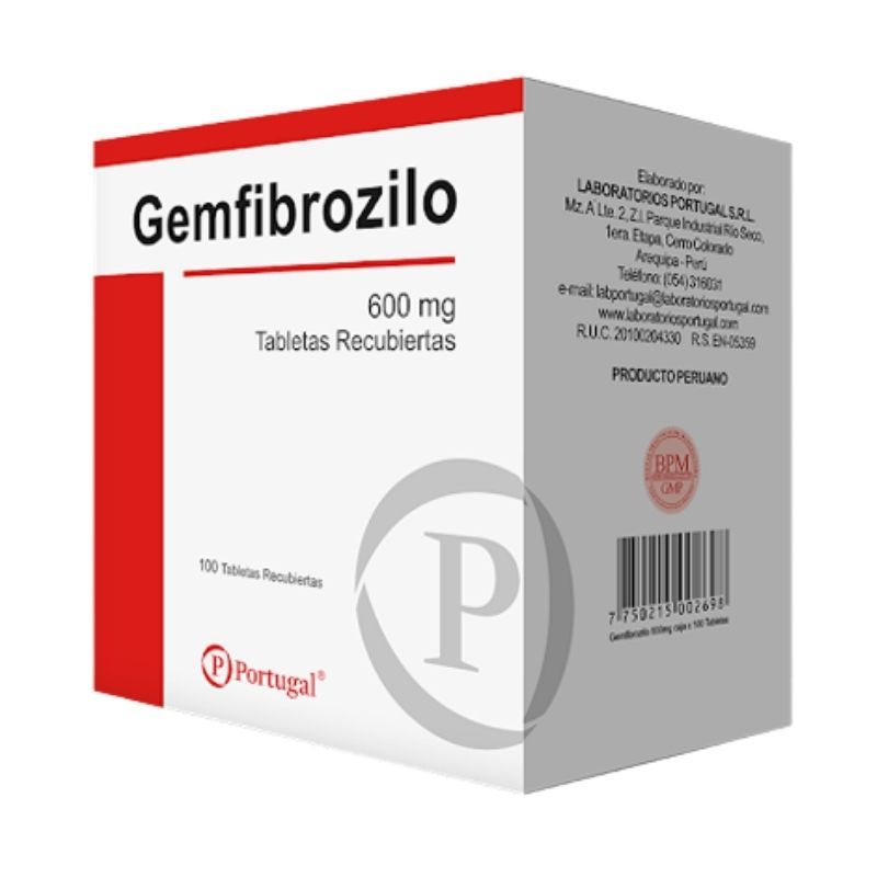 Gemfibrozilo 600 Mg
