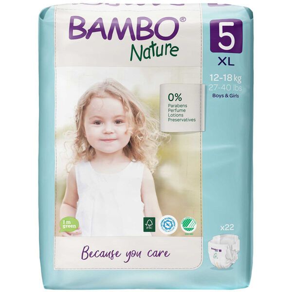 Pañal Bambo Nature Pañal talla XG/XL 