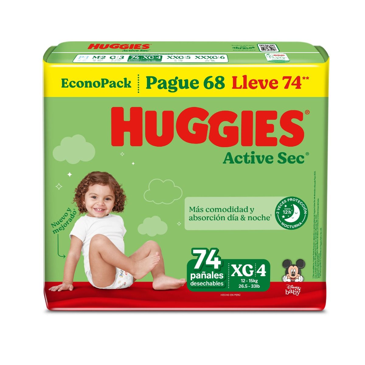 Pañal Huggies Talla XG
